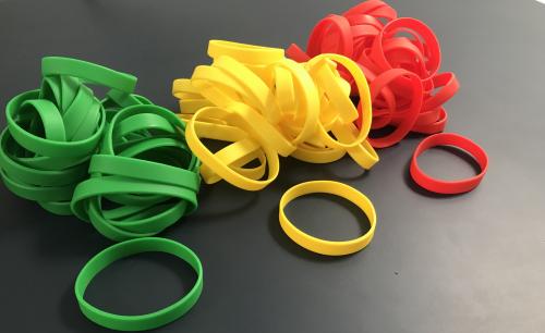 Back To Work Covid Traffic Light Silicone Wristbands image
